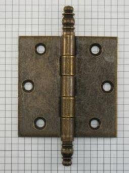 Scharnier 3 (76 x 76 mm) ijzer verbronsd, Doe-het-zelf en Verbouw, Hang- en Sluitwerk, Nieuw, Ophalen of Verzenden