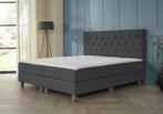 ACTIE! Boxspring Sevilla 180 200 Antraciet, Huis en Inrichting, Verzenden, 180 cm, 200 cm, Nieuw