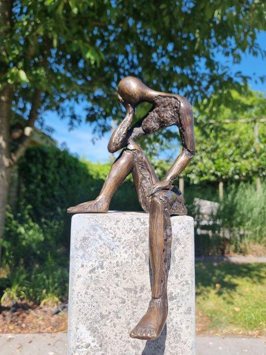 Beeldje - Modernist deep emotional sculpture - Brons, Antiek en Kunst, Curiosa en Brocante