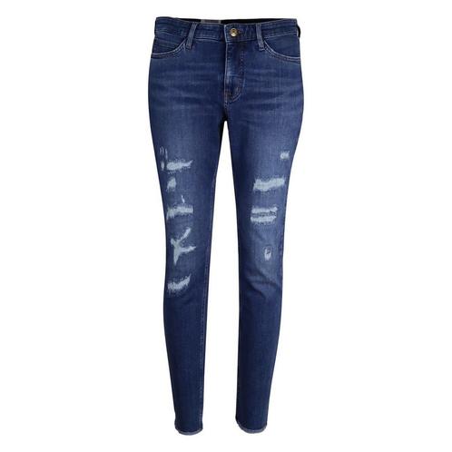 MAC • blauwe Skinny jeans destroy • 36, Kleding | Dames, Broeken en Pantalons, Blauw, Nieuw, Maat 36 (S), Verzenden