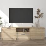 vidaXL Tv-meubel Sonoma eiken 140x35x40 cm bewerkt hout, 100 tot 150 cm, Verzenden, Nieuw, Minder dan 100 cm