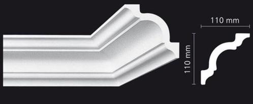 Kroonlijst Nomastyl A+ (110 x 110 mm), lengte 2 m, Doe-het-zelf en Verbouw, Plinten en Afwerking, Nieuw, Ophalen of Verzenden