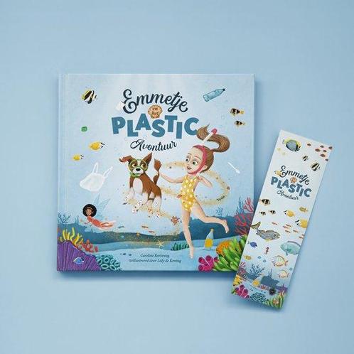 Emmetje en het plastic-avontuur - Kinderboek - Illustraties, Boeken, Overige Boeken, Gelezen, Verzenden