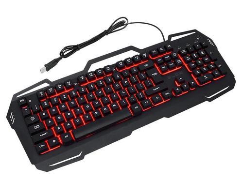 Gaming LED Toetsenbord Cold Steel - Red LED Backlight - Zwar, Computers en Software, Toetsenborden, Nieuw, Qwerty, Gaming toetsenbord