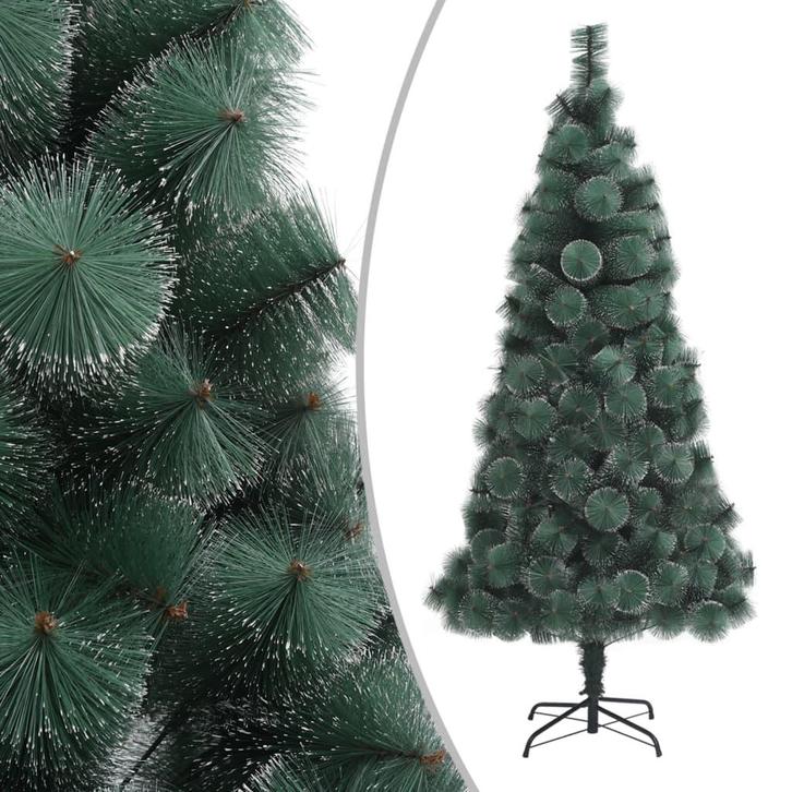 vidaXL Kunstkerstboom met standaard 210 cm PET groen, Diversen, Kerst, Nieuw, Verzenden