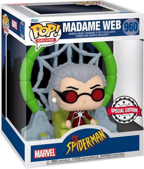 Funko POP! Deluxe Vinyl Marvel Spiderman Animated-Madame Web, Verzamelen, Beelden en Beeldjes, Nieuw, Ophalen of Verzenden