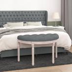 vidaXL Bankje 81,5x41x49 cm stof donkergrijs, Huis en Inrichting, Banken | Bankstellen, Verzenden, Nieuw, Stof, Minder dan 150 cm