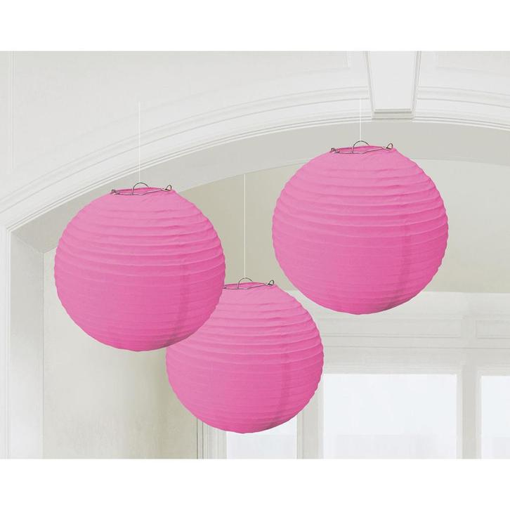 Lampionnen Set Donker Roze - 3 Stuks, Kinderen en Baby's, Kraamcadeaus en Geboorteborden, Nieuw, Ophalen of Verzenden