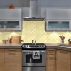 Zelfklevende Mozaïek Tegel - Afimera Schelpjes XL - Goud -, Ophalen of Verzenden, Nieuw