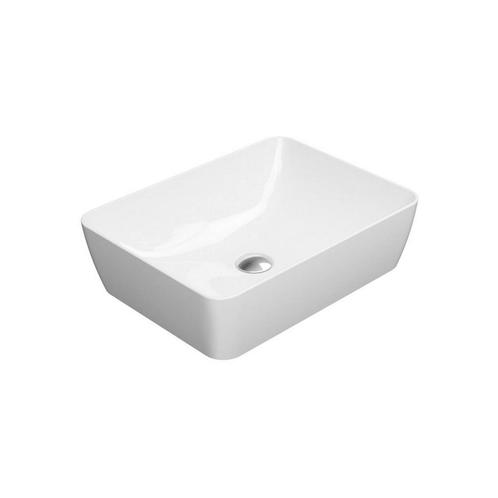 Waskom Sapho Sand Rechthoek 50x38x14 cm Keramiek Wit, Doe-het-zelf en Verbouw, Sanitair, Overige typen, Nieuw, Ophalen of Verzenden