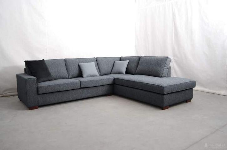 Hoekbank Frederiksoord - hoekbanken - Grijs, Huis en Inrichting, Banken | Sofa's en Chaises Longues, Nieuw, Stof