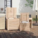 3-delige Tuinboxset massief grenenhout (Schuurtjes-Rekken), Nieuw, Verzenden