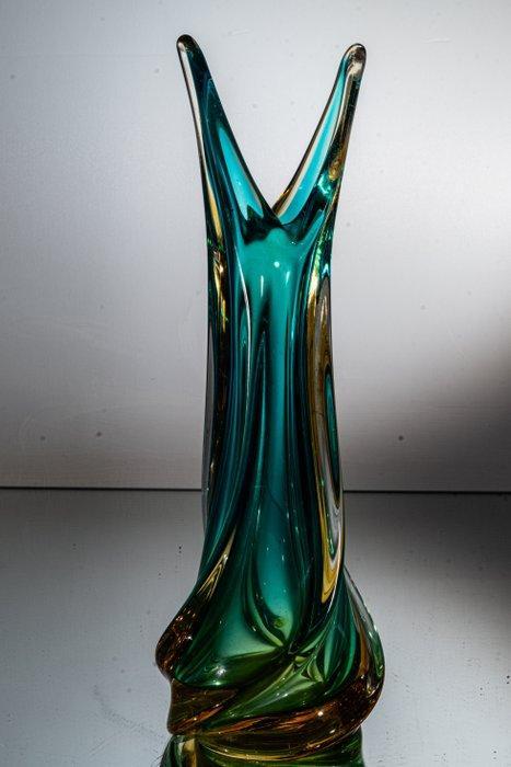 Murano - Vaas - Artistiek vaasobject - Sommerso - hoogte 25, Antiek en Kunst, Antiek | Glas en Kristal