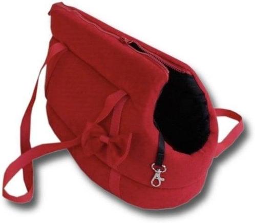 Transporttas voor kleine honden - rood - 36x19x23 cm - co..., Dieren en Toebehoren, Transportboxen, Nieuw, Ophalen of Verzenden