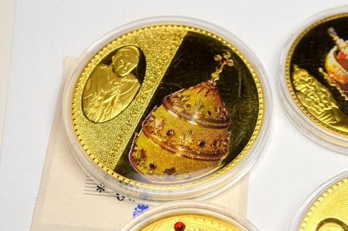 Vaticaan. Lot of 8 x Commemorative Pope Benedict XVI Medals, Postzegels en Munten, Munten | Europa | Niet-Euromunten