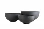 Hoge schaal Ø 44 cm x 21 cm Antraciet, Verzenden, Nieuw, Rond