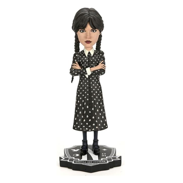 Wednesday Head Knocker Bobble-Head Wednesday Addams 21 cm, Verzamelen, Film en Tv, Nieuw, Ophalen of Verzenden