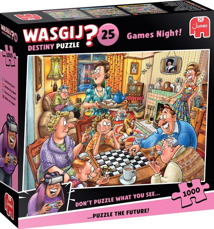 Wasgij Destiny 25 - Spelletjesavond Puzzel (1000 stukjes) |, Hobby en Vrije tijd, Denksport en Puzzels, Nieuw, Verzenden
