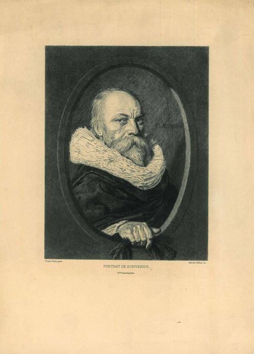 Portrait of Petrus Scriverius, Antiek en Kunst, Kunst | Etsen en Gravures