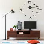 vidaXL 3D-wandklok modern XXL 100 cm zwart, Huis en Inrichting, Woonaccessoires | Klokken, Verzenden, Nieuw