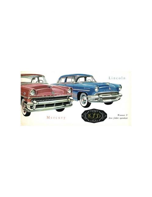 1955 MERCURY / LINCOLN BROCHURE NEDERLANDS, Boeken, Auto's | Folders en Tijdschriften