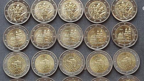 Duitsland. 2 Euro 2015/2025 A,D,F,G,J (25 moedas) (Zonder, Postzegels en Munten, Munten | Europa | Euromunten
