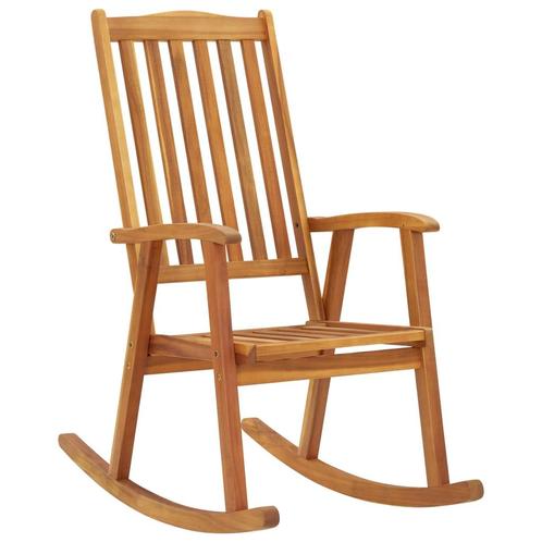 vidaXL Schommelstoel massief acaciahout, Tuin en Terras, Tuinstoelen, Nieuw, Hout, Verzenden