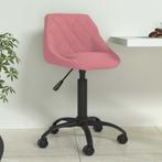 vidaXL Eetkamerstoel fluweel roze, Huis en Inrichting, Stoelen, Verzenden, Nieuw