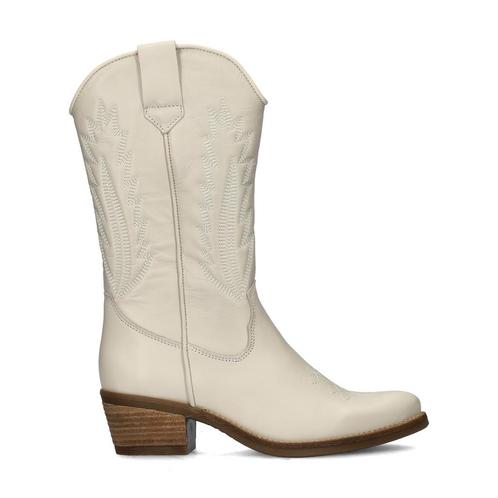 Nelson cowboylaarzen, Kleding | Dames, Schoenen, Wit, Nieuw, Hoge laarzen, Verzenden