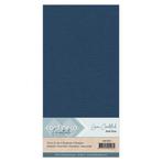 Card deco linnenkarton vierkant Dark blue, Ophalen of Verzenden, Nieuw, Blanco kaart of Basiskaart