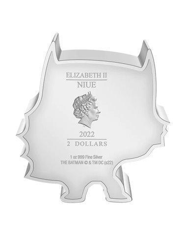Niue. 2 Dollars 2022 BATMAN Chibi 1 Oz (Zonder Minimumprijs), Postzegels en Munten, Munten | Europa | Niet-Euromunten