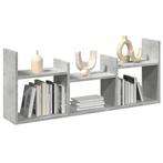 vidaXL Wandkast 100x18x40 cm bewerkt hout betongrijs, Huis en Inrichting, Woonaccessoires | Wandplanken en Boekenplanken, Verzenden
