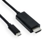 USB-C naar HDMI 4K 60Hz kabel / zwart - 1 meter, Audio, Tv en Foto, Overige Audio, Tv en Foto, Nieuw, Ophalen of Verzenden