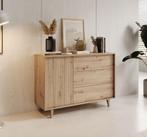 Meubella Dressoir Fuzeta eiken 120 cm, Nieuw, 25 tot 50 cm, 100 tot 150 cm, Modern