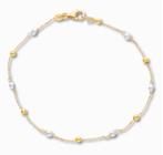 Gouden Pearl Drop Armband 14K, Verzenden, Nieuw, Goud, Goud