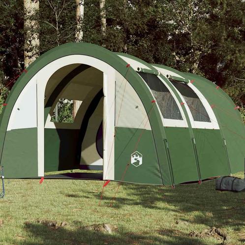 vidaXL Tunneltent 4-persoons waterdicht groen, Caravans en Kamperen, Tenten, Nieuw, tot en met 2, Verzenden