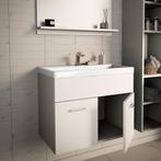Wastafelonderkast met wastafel Krildihana 61x40x50 cm wit [e, Huis en Inrichting, Verzenden, Nieuw