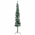 vidaXL Kunstkerstboom half met standaard smal 240 cm groen, Diversen, Kerst, Verzenden, Nieuw