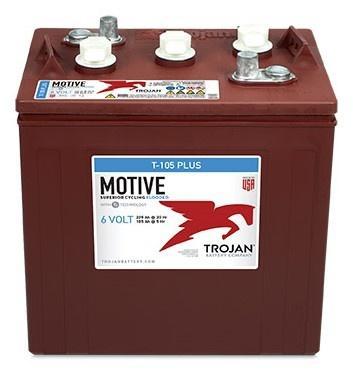 Trojan T-105 Deep-Cycle accu 6 volt 225 ah, Zakelijke goederen, Machines en Bouw | Heftrucks en Intern transport, Ophalen of Verzenden