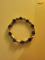 Armband Smiley (Armbandjes glaskralen, Meikes webshop), Hobby en Vrije tijd, Kralen en Sieraden maken, Verzenden, Nieuw