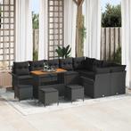 vidaXL Tuin Sofa Set 13 pcs Zwart poly rattan, Verzenden, Nieuw