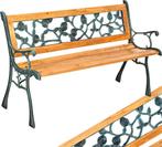 Houten Tuinbank - Weerbestendig - 2 personen - Bruin - Tecta, Tuin en Terras, Tuinbanken, Verzenden, Zo goed als nieuw