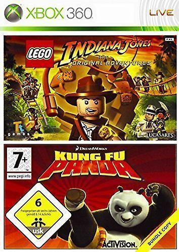 SALE: 2 in 1! Lego Indiana Jones & Kung Fu Panda Xbox 360, Spelcomputers en Games, Games | Xbox 360, 3 spelers of meer, Vanaf 7 jaar