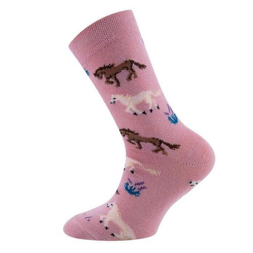 Kindersokken Oudroze met Paarden - 23/26 NIEUW, Kinderen en Baby's, Kinderkleding | Schoenen en Sokken, Meisje, Nieuw, Ophalen of Verzenden