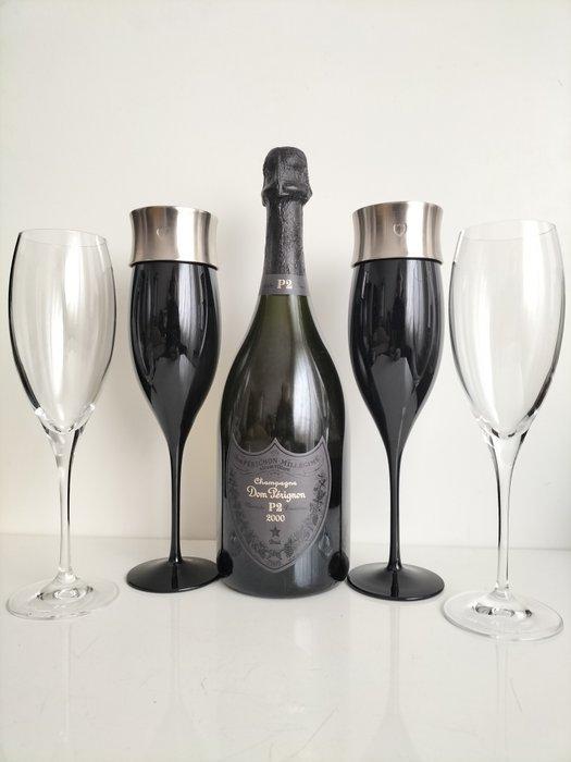 2000 Dom Pérignon, P2 Plénitude & Caviar set - Champagne, Verzamelen, Wijnen