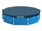 Intex afdekzeil zwembadafdekking 457 cm diameter blauw, Nieuw, Ophalen of Verzenden