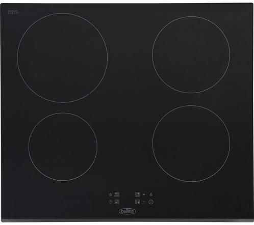 Belling BEL IHT603 BLK Inbouw Inductie kookplaat 59x52 4pits, Witgoed en Apparatuur, Kookplaten, Inbouw, Inductie, Nieuw, 4 kookzones
