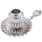 Kaarsenstandaard met oor - Zilver