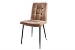 Retro design stoel MODENA antiek taupe met decoratieve, Huis en Inrichting, Stoelen, Nieuw, Ophalen of Verzenden