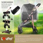 LOVPET® Hondenbuggy 2in1 Huisdieren - Wandelwagen - Zwart, Verzenden, Nieuw